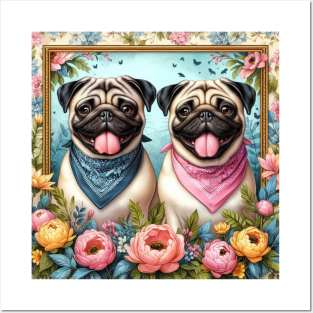 Pug Dog Smiles Posters and Art